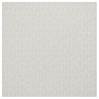 Neutrale verticale bloemstreep beige en wit stof