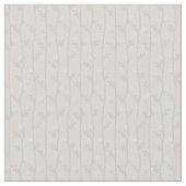 Neutrale verticale bloemstreep beige en wit stof (Close Up)