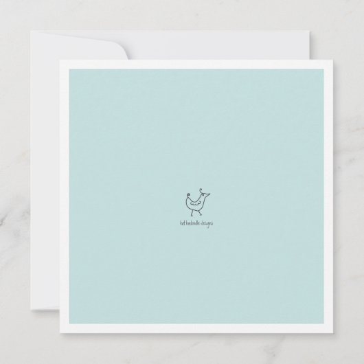 Neutrale vogels Modern Family Couple Boy Baby show Kaart (Achterkant)