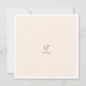 Neutrale vogels Modern Family Couples Baby shower Kaart (Achterkant)