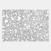 Neutrale vrouw borstpatroon inpakpapier vel (Voorkant 2)