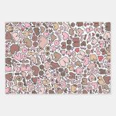 Neutrale vrouw borstpatroon inpakpapier vel (Voorkant)