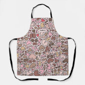 Neutrale vrouw borstpatroon schort (Voorkant)