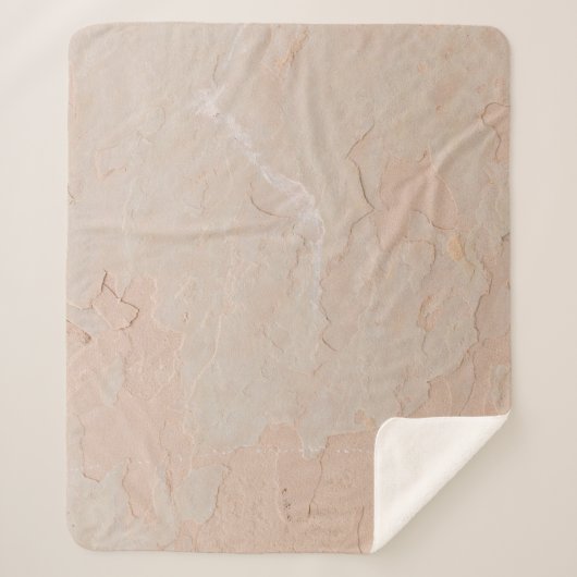 Neutrale wand sherpa deken (Voorkant)