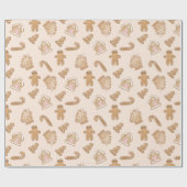 Neutrale warme kleuren, suikerkoekjes cadeaupapier (Vlak)