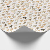 Neutrale Washi Tape Kerstboom Clip Art Cadeaupapier (Hoek)