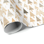 Neutrale Washi Tape Kerstboom Clip Art Cadeaupapier (Rol Hoek)