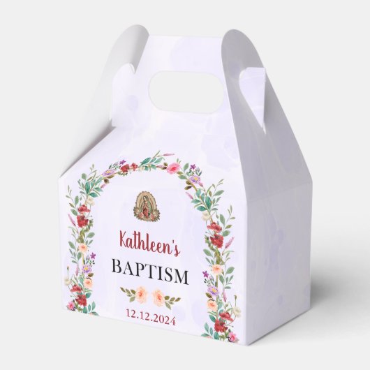 Neutrale Waterverf bloemdoop Bedankdoosjes (Voorkant Zijde)