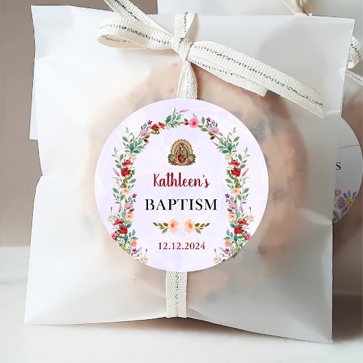 Neutrale Waterverf bloemdoop Bedankjes Labels