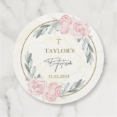  Neutrale Waterverf Bloemdoop Bedankjes Labels (Achterkant)