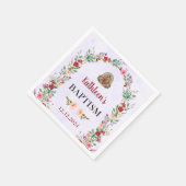 Neutrale Waterverf bloemdoop Servet (Hoek)