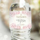  Neutrale Waterverf Bloemdoop Waterfles Etiket