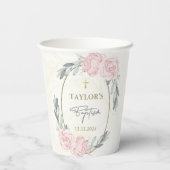  Neutrale Waterverf Bloemdooppapier Papieren Bekers (Achterkant)