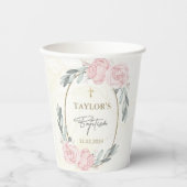  Neutrale Waterverf Bloemdooppapier Papieren Bekers (Voorkant)