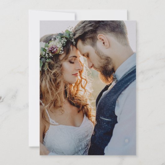 Neutrale Waterverf Floral | Gold Love en Bedankt (Achterkant)