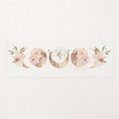 Neutrale Waterverf Floral Moon fase Mystisch Yogamat (Voorkant (horizontaal))