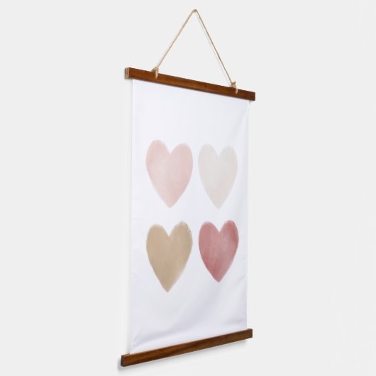 Neutrale Waterverf Hartaandoeningen Hangend Wandkleed (Gebogen)