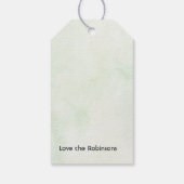 Neutrale Waterverf Kerst Ornament Vakantie Cadeaulabel (Achterkant)