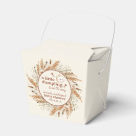 Neutrale Waterverf Little Dumpling Bao Baby shower Bedankdoosjes