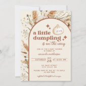 Neutrale Waterverf Little Dumpling Bao Baby shower Kaart (Voorkant)