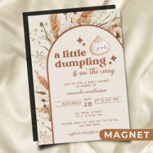 Neutrale Waterverf Little Dumpling Bao Baby shower