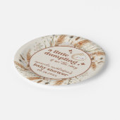 Neutrale Waterverf Little Dumpling Bao Baby shower Papieren Bordje (Gekanteld)