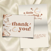 Neutrale Waterverf Little Dumpling Floral Folding Bedankkaart