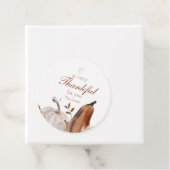 Neutrale Waterverf Pompoen Ronde Herfst Sticker Bedankjes Labels (In situ)