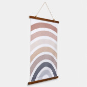 Neutrale Waterverf Rainbow Kinder Room Hangend Wandkleed (Gebogen)