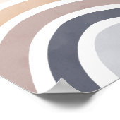 Neutrale Waterverf Rainbow Kinder Room Poster (Hoek)