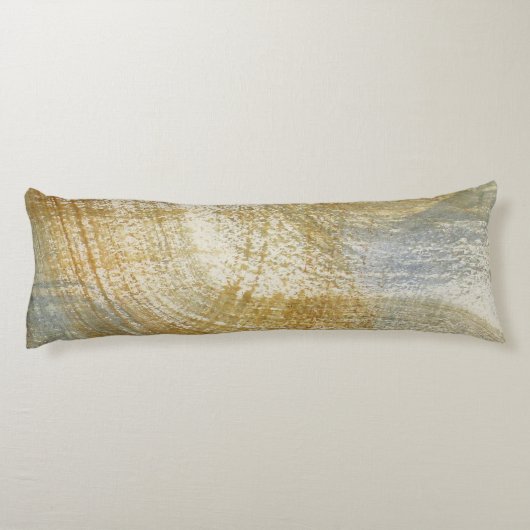 Neutrale Waterverf Rusty Brush Lichaamskussen (Achterkant)