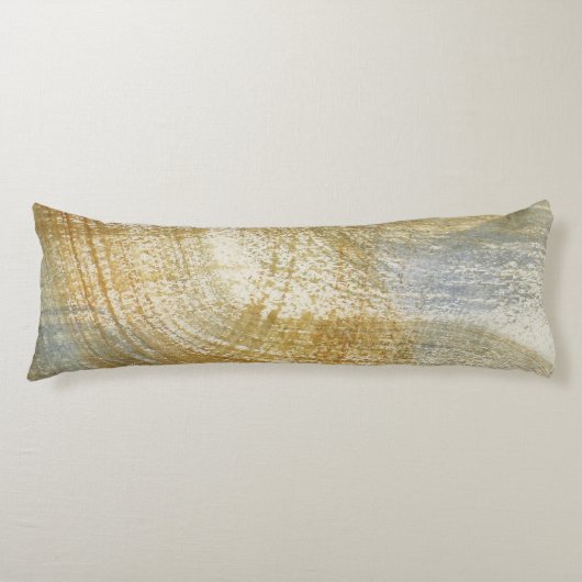 Neutrale Waterverf Rusty Brush Lichaamskussen (Voorkant)