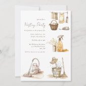 neutrale Waterverf Schattigee nestpartij Kaart (Voorkant)