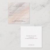 Neutrale waterverf, Spa, yoga, schoonheidssalon Afsprakenkaartje (Voorkant / Achterkant)