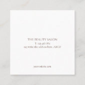 Neutrale waterverf, Spa, yoga, schoonheidssalon Afsprakenkaartje (Achterkant)