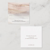 Neutrale waterverf, Spa, yoga, schoonheidssalon Afsprakenkaartje (Voorkant / Achterkant)