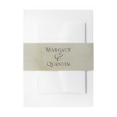 Neutrale Waterverf Wash Wedding Uitnodigingen Wikkel (Voorkant Voorbeeld)