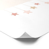 Neutrale Waterverf Wolk en sterrenzend Poster (Hoek)