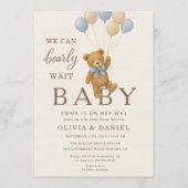 Neutrale We Can Bearly Wait Teddybeer Kaart (Voorkant)