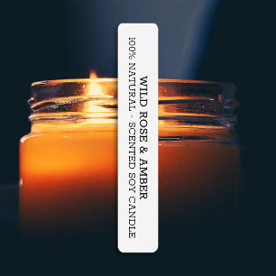 Neutrale witte kaars - tamper-proof zeelabels labels