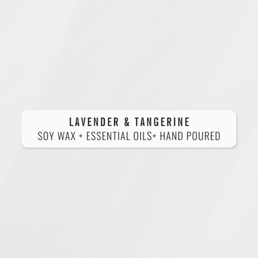 Neutrale witte kaars verzegeling labels (Design 1)