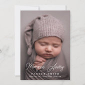 Neutrale witte naam Handtekening Manuscript Nieuwe Aankondiging (Voorkant)