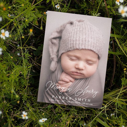 Neutrale witte naam Handtekening Manuscript Nieuwe Aankondiging