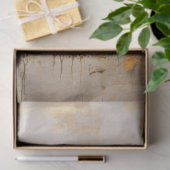 Neutrale witte pompoen en gouden steel decoupage tissuepapier (Geschenk)