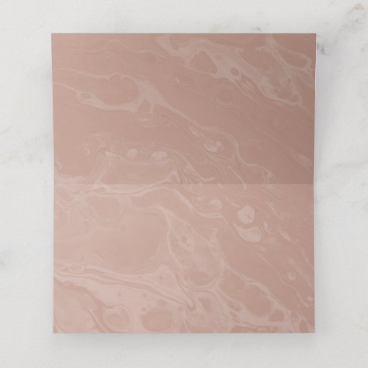 Neutrale woestijn Roos Roze Marmer Plaats kaart Plaatskaartje (Binnenkant ongevouwen)