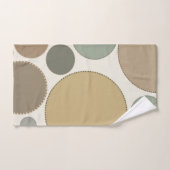 Neutrale zachte pokadots bad handdoek (Handdoek)