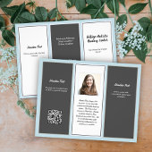 Neutrale Zakelijke Brochure Logo, QR Code Drie-Vou