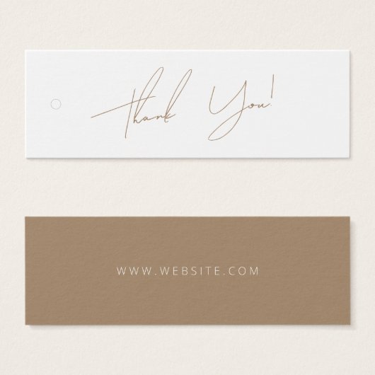 Neutrale Zaken Dank u Etiket Hang Label Mini Visitekaartjes (Voorkant /achterkant)