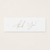 Neutrale Zaken Dank u Etiket Hang Label Mini Visitekaartjes (Voorkant)