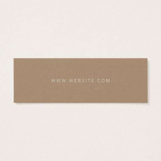 Neutrale Zaken Dank u Etiket Hang Label Mini Visitekaartjes (Achterkant)